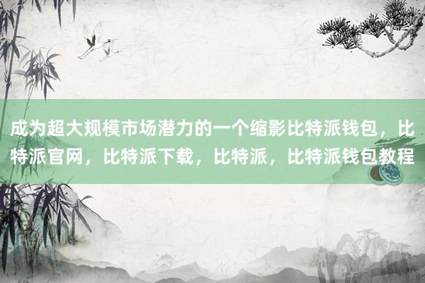 成为超大规模市场潜力的一个缩影比特派钱包，比特派官网，比特派下载，比特派，比特派钱包教程