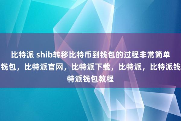 比特派 shib转移比特币到钱包的过程非常简单比特派钱包，比特派官网，比特派下载，比特派，比特派钱包教程