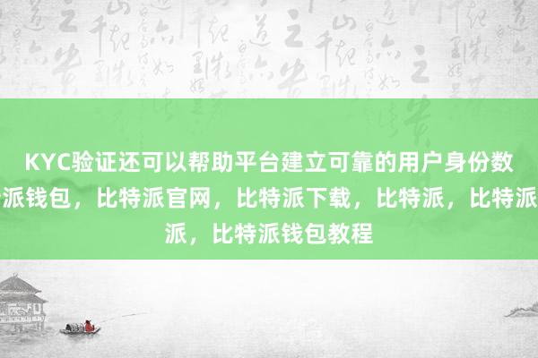 KYC验证还可以帮助平台建立可靠的用户身份数据库比特派钱包，比特派官网，比特派下载，比特派，比特派钱包教程