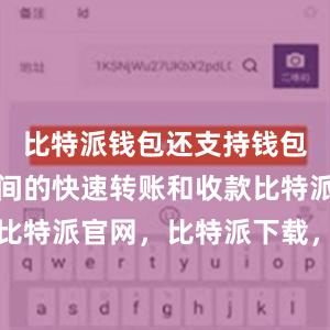 比特派钱包还支持钱包与钱包之间的快速转账和收款比特派钱包，比特派官网，比特派下载，比特派，比特派钱包教程